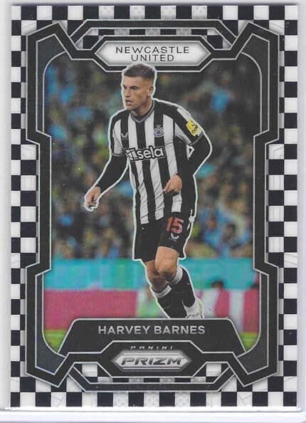 Harvey Barnes 23-24 Prizm PL Black and White Checker