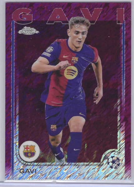 Gavi 24-25 Topps Chrome Magenta Shimmer Refractor
