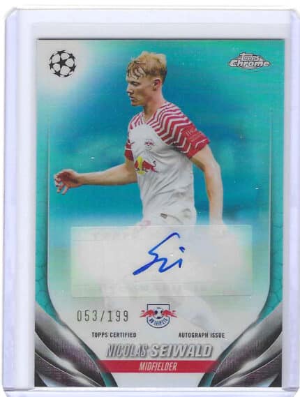 Nicolas Seiwald Topps Chrome 23-24 Autographs Neon Green 53/199