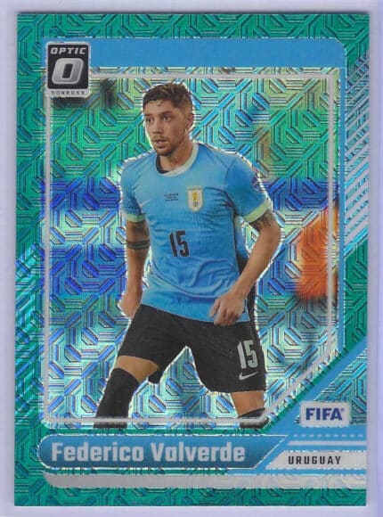 Federico Valverde 24-25 Donruss Optic Teal Mojo 38/49