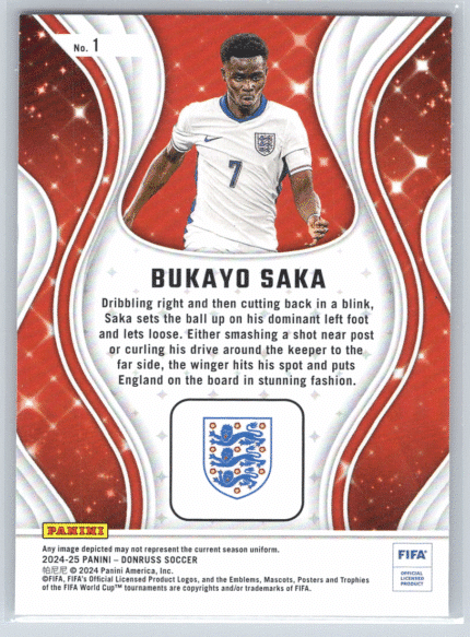 1 Bukayo Saka England bak