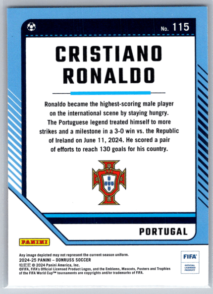 115 Cristiano Ronaldo Portugal bak
