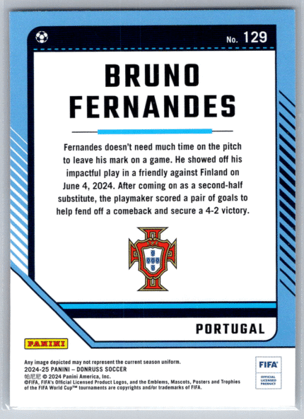 129 Bruno Fernandes Portugal bak