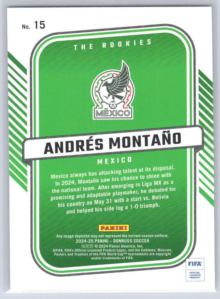 15 Andres Montano Mexico bak
