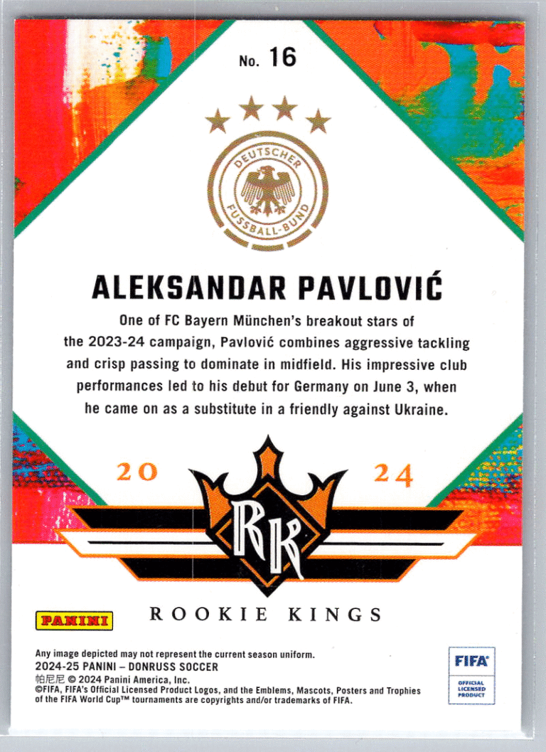 16 Aleksandar Pavlovic Germany bak