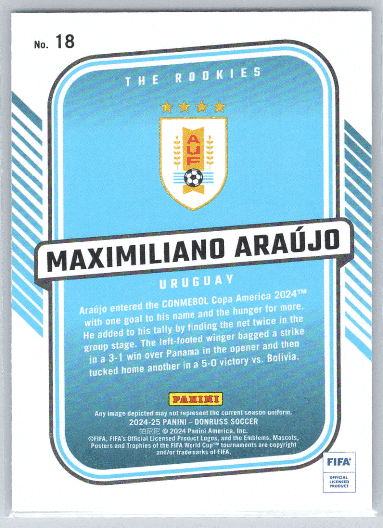 18 Maximiliano Araujo Uruguay bak
