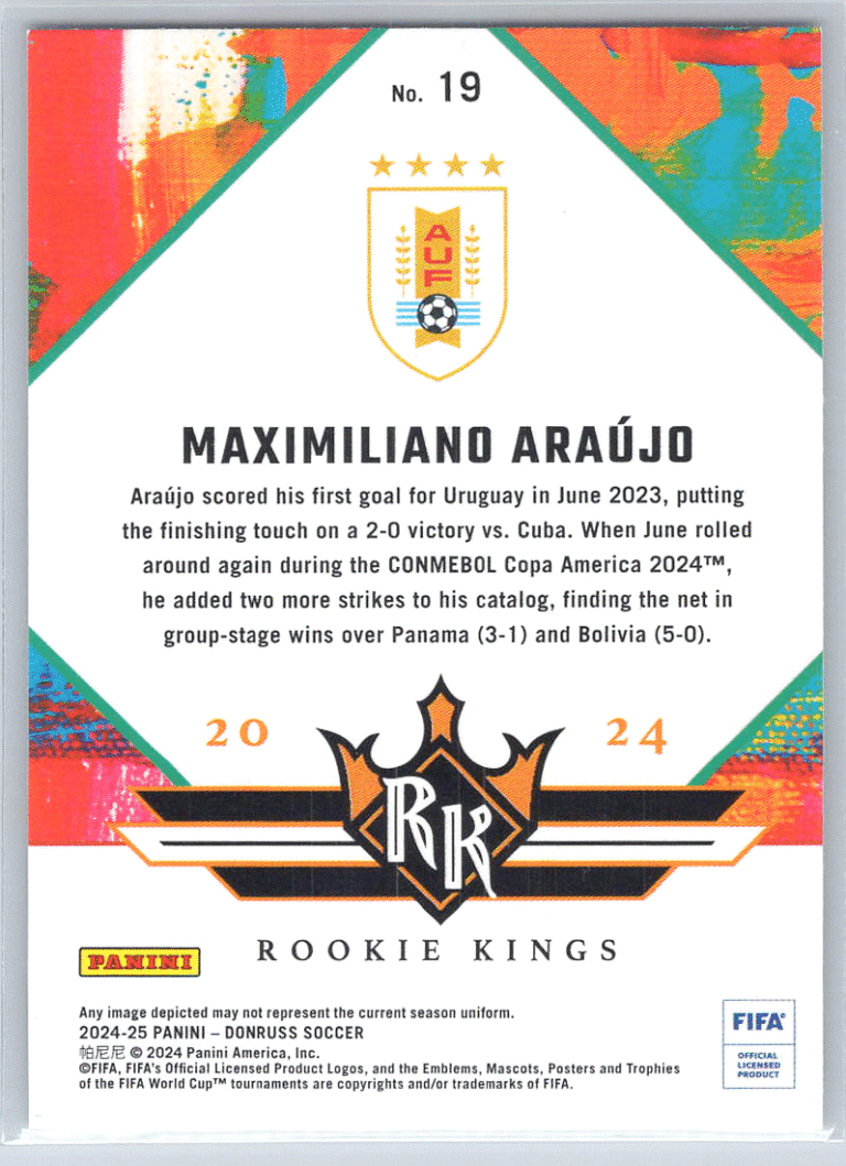 19 Maximiliano Araujo Uruguay bak