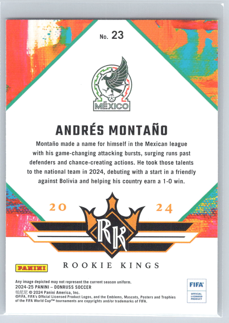 23 Andres Montano Mexico bak