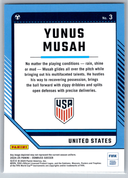 3 Yunus Musah United States bak