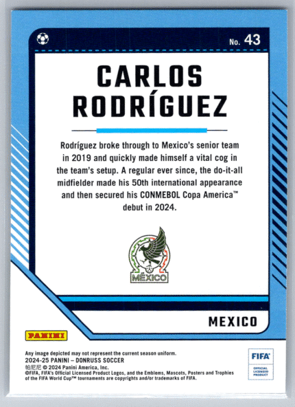 43 Carlos Rodriguez Mexico bak