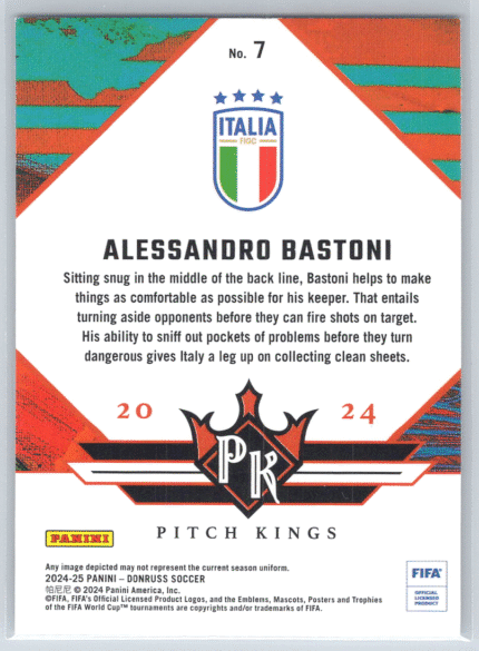 7 Alessandro Bastoni Italy bak
