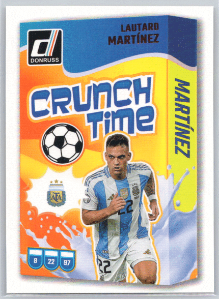 Lautaro Martinez 24-25 Donruss Crunch Time No 7