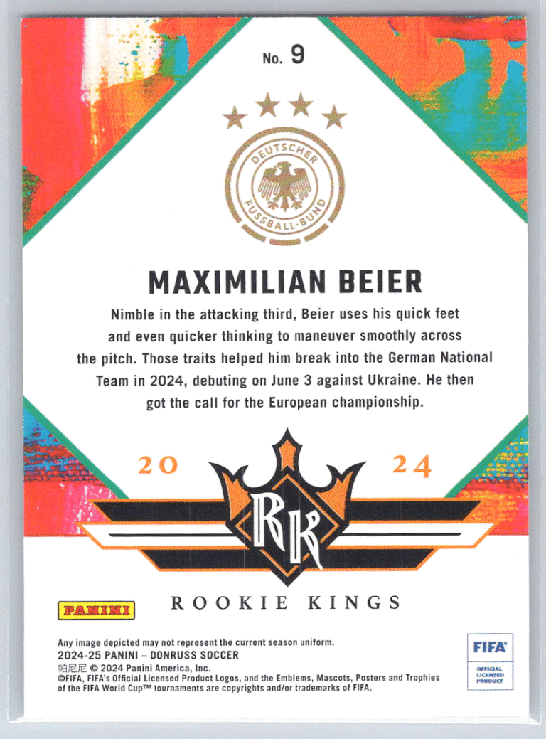 9 Maximilian Beier Germany bak