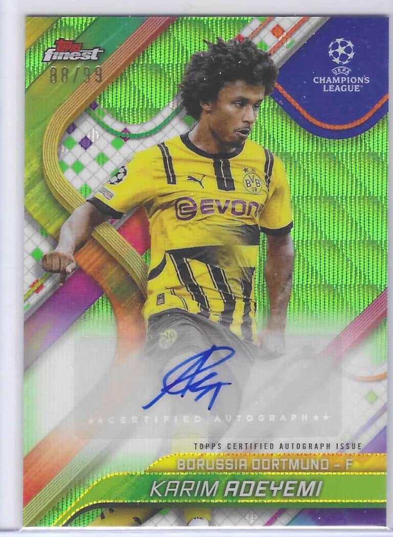 Adeyemi topps finest auto