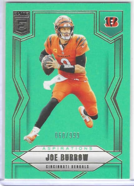 2025 Donruss Elite Joe Burrow Lime Green 060/999