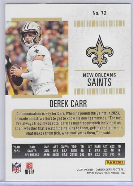 Carr 149 Divisional Ticket bak