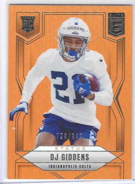 2025 Donruss Elite DJ Giddens Metallic Orange 728/849