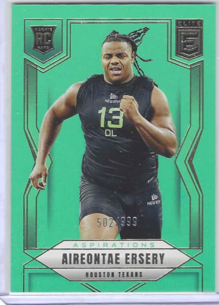 2025 Donruss Elite Aireontae Ersery Lime Green 502/999 Rookie