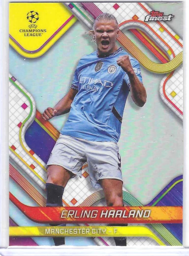Haaland topps finest silver