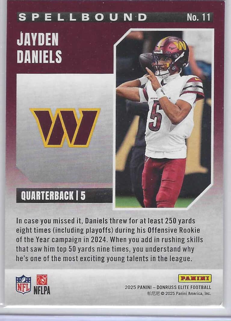 Jayden Daniels spellbound bak