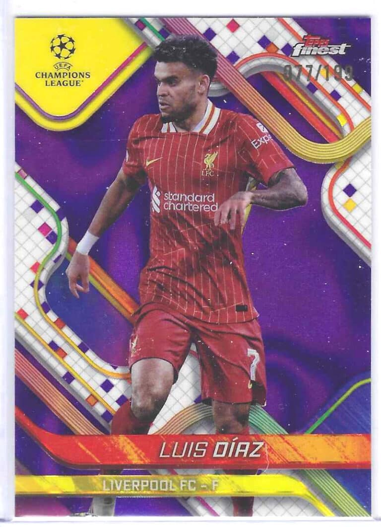 Luis Diaz topps finest purple