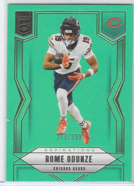 2025 Donruss Elite Rome Odunze Lime Green 273/999