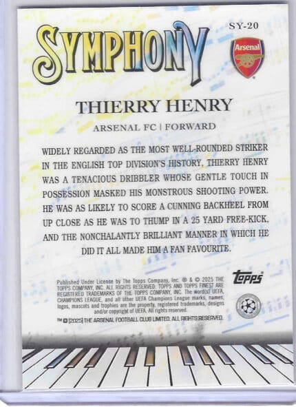 Therry Henry symphony bak