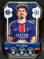 Vitinha Pro Elite Chrome Shield Topps Attax 2024/25 PSG N-SH14