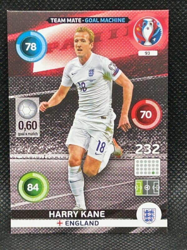 Harry Kane "Team mate - Goal machine" Panini Adrealyn XL UEFA Euro 2016 N:93 England