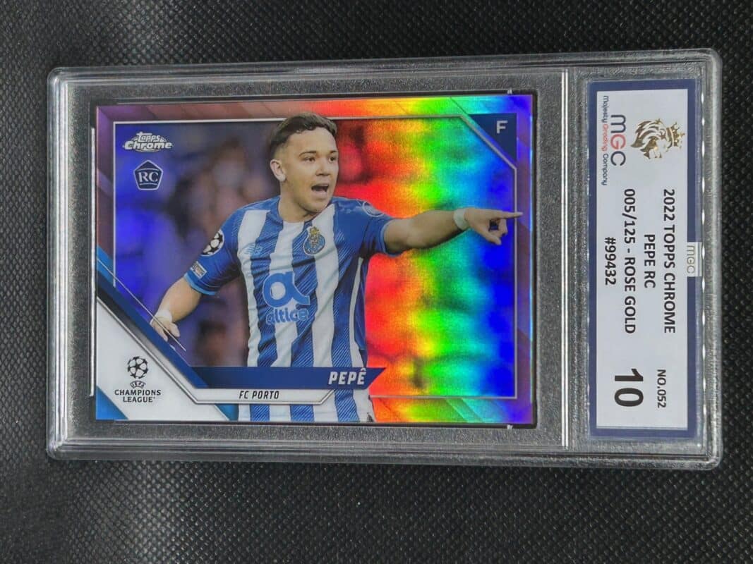2022 Topps Chrome Pepe RC 005/125 Rose Gold parallell Porto N:52 Gradert MGC 10