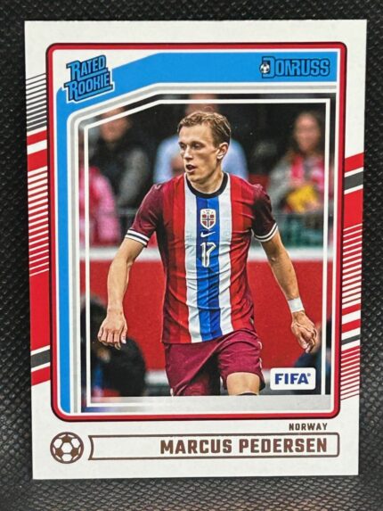 Marcus Pedersen Rated Rookie 2024/25 Donruss Base #182 Norway