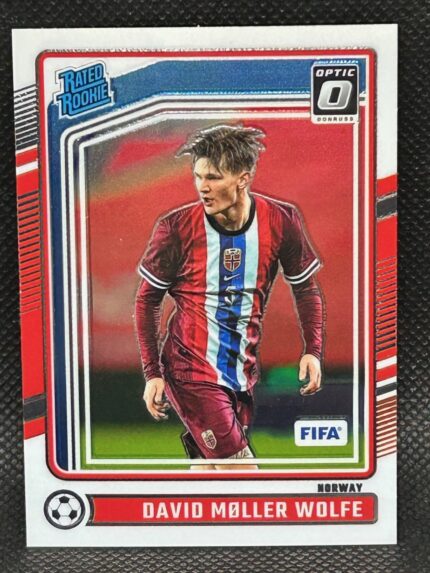 David Møller Wolfe 2024/25 Donruss Base Optic Diamond Parallel Rated Rookie #197 Norway