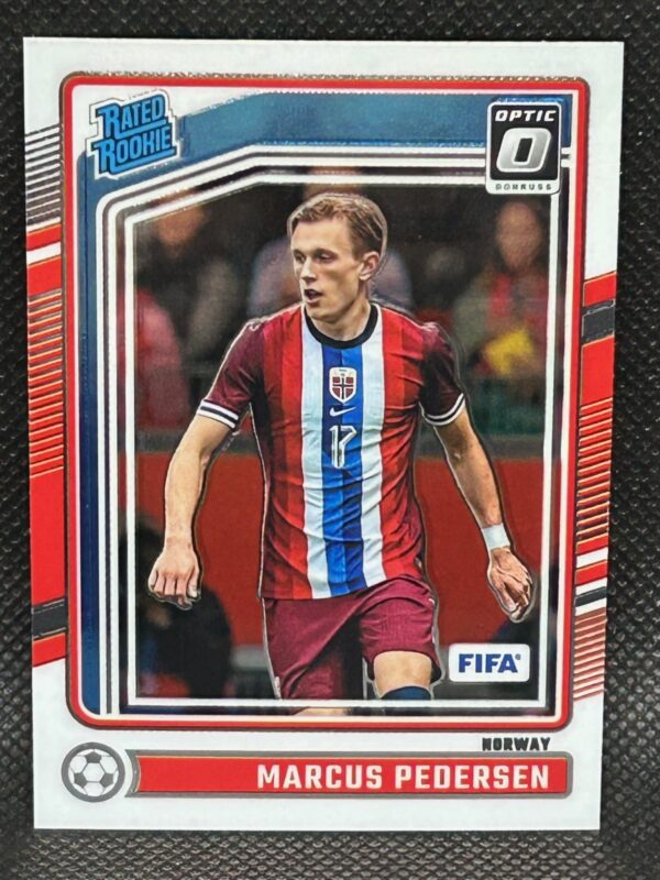 Marcus Pedersen Rated Rookie 2024/25 Donruss Base Diamond Parallel #182 Norway
