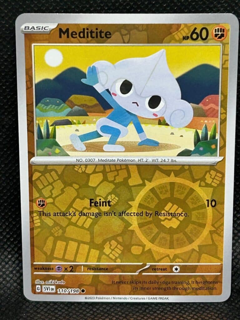 Meditite Reverse Holo SV1EN Scarlet & Violet 110/198