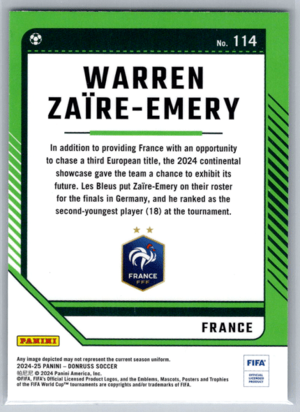 114 Warren Zaire Emery France bak