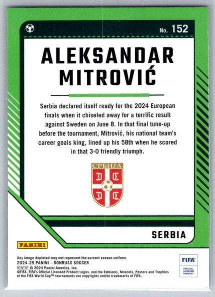 152 Aleksandar Mitrovic Serbia bak