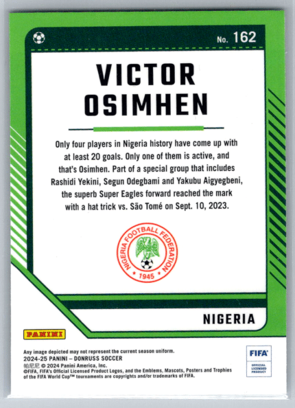 162 Victor Osimhen Nigeria bak