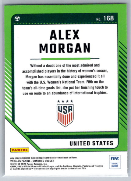 168 Alex Morgan United States bak