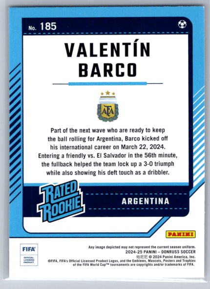 185 Valentin Barco Argentina bak 1