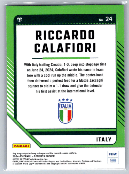 24 Riccardo Calafiori Italy bak